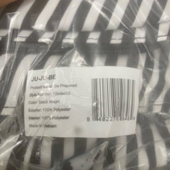 Ju-Ju-Be Be Prepared Diaper Bag 15MB01X Black Magic NEW...